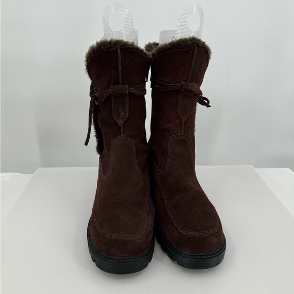 Isotoner Miranda Leather Boots Brown size 8 EUC‎ - Picture 2 of 10